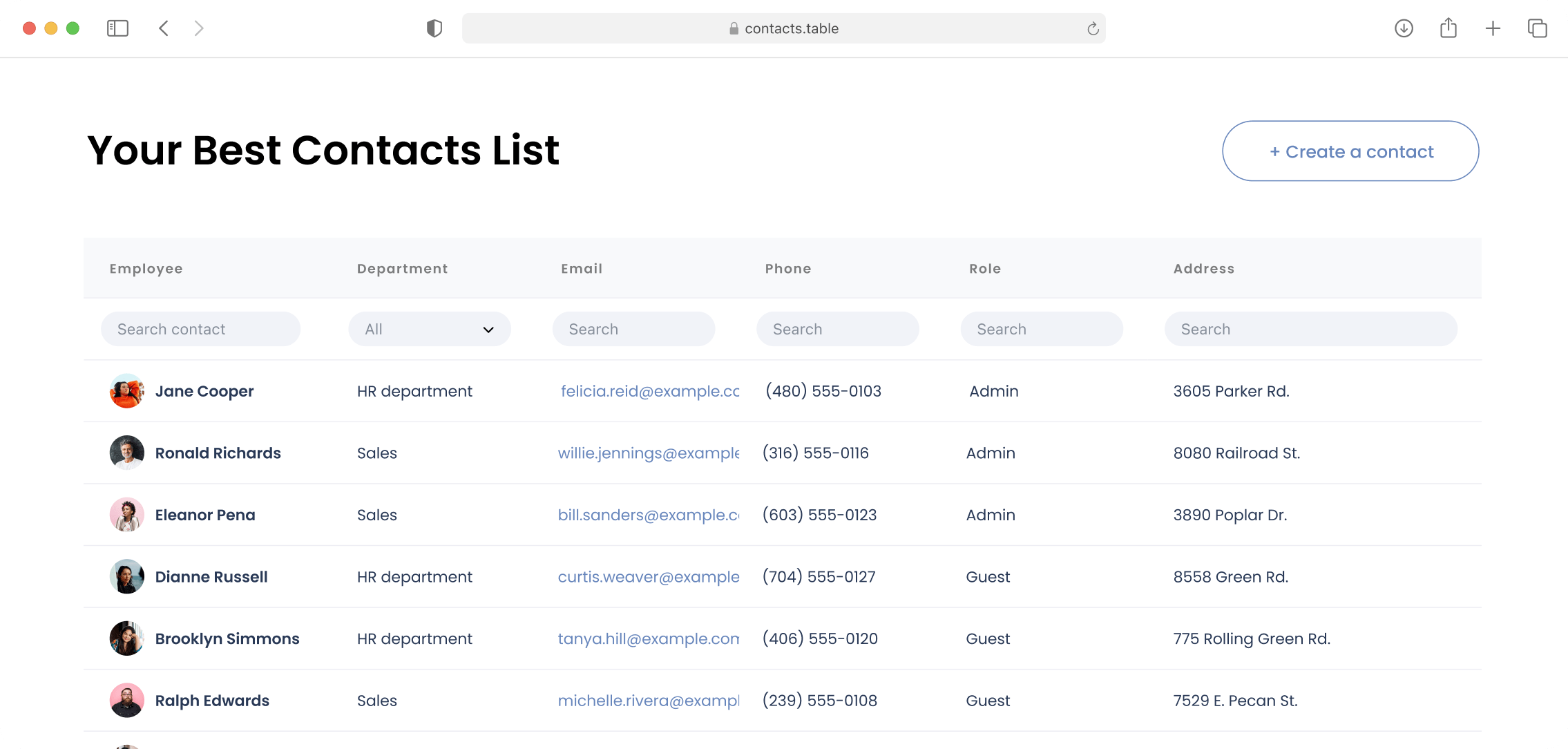 Stylized image depicting how Formidable Forms can be used to create a contact list.