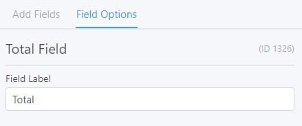 The new total field