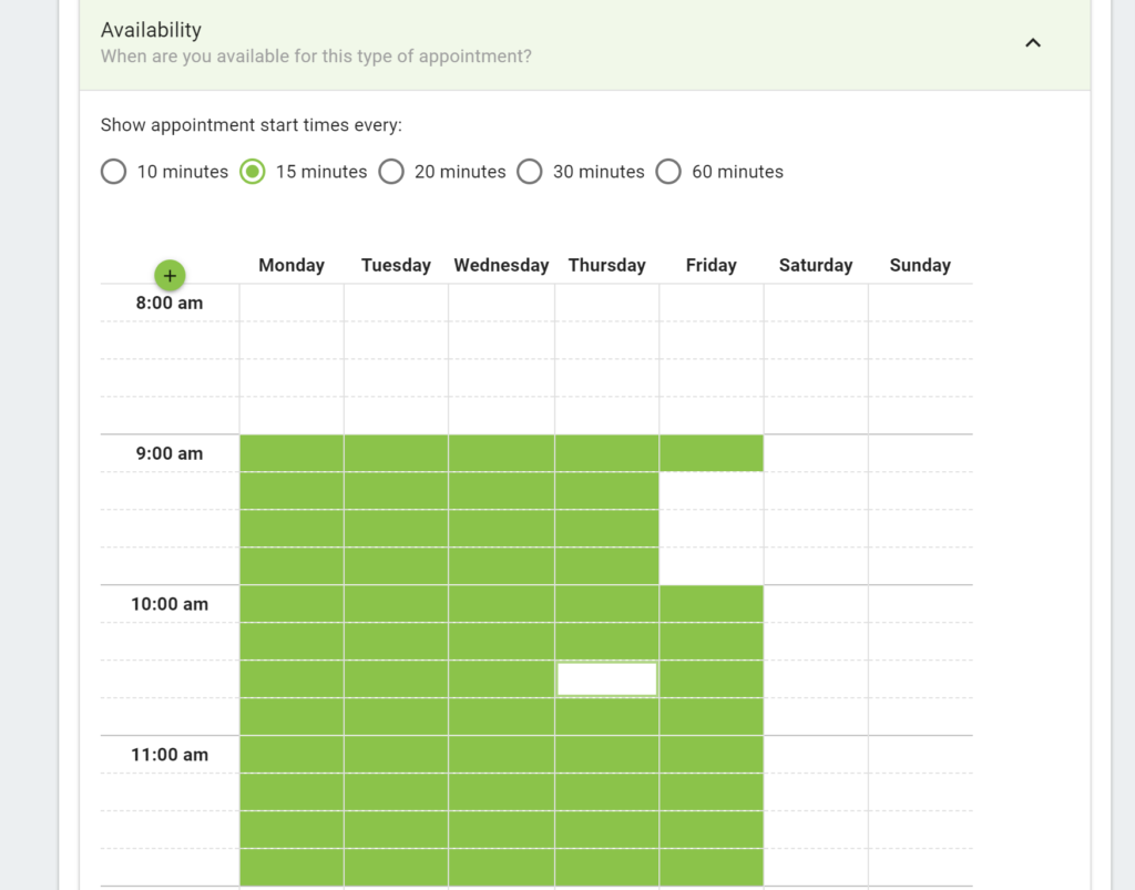 Calendar Schedule availability in WordPress