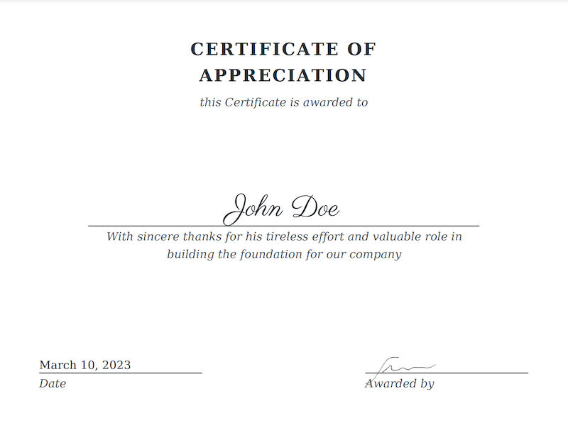 certificate template example